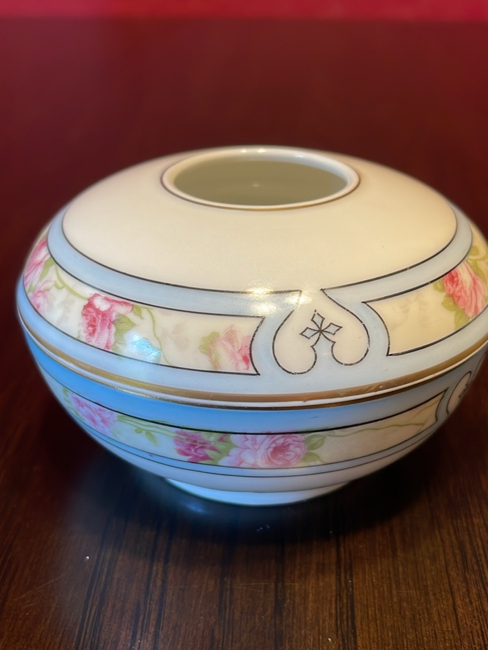 Antique Porcelain Hair Reciever